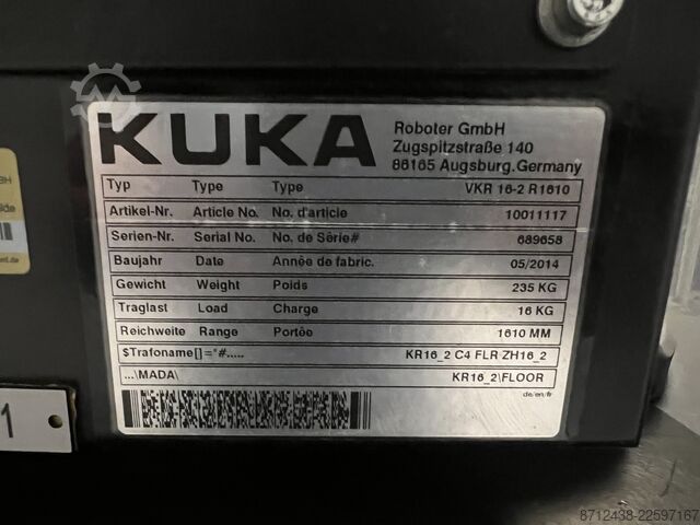 промисловий робот KUKA VKR 16-2 R1610