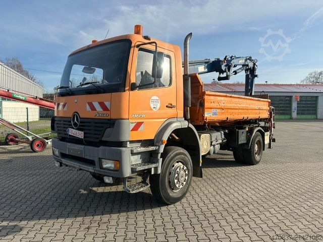 Kipper LKW MERCEDES-BENZ Atego 1828 BB 4x4 / MKG 140 + Funk