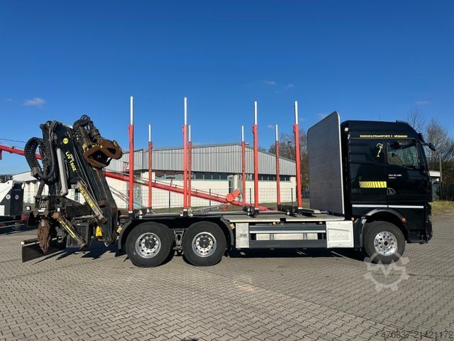 Timberbil MAN TGX 26.580 6x4 / Kurzholz / Tajfun 150Z96