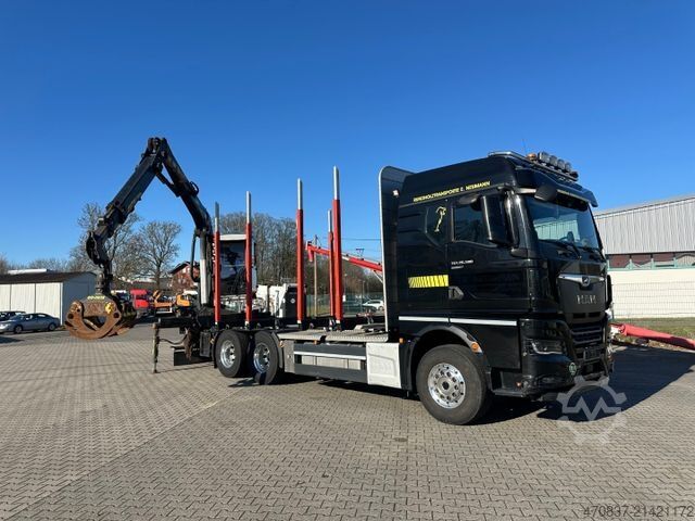 Timberbil MAN TGX 26.580 6x4 / Kurzholz / Tajfun 150Z96