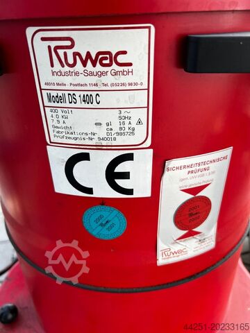 Industrial vacuum cleaners Ruwac DS 1400 C