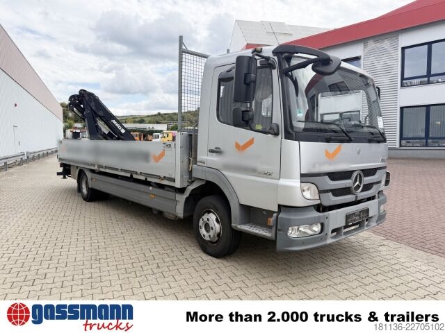Furgone pick-up Mercedes-Benz Atego 822 L 4x2 mit Heckkran MKG HLK76-a2,