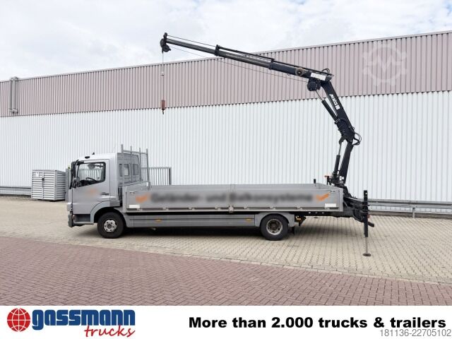 Pritschenwagen Mercedes-Benz Atego 822 L 4x2 mit Heckkran MKG HLK76-a2,