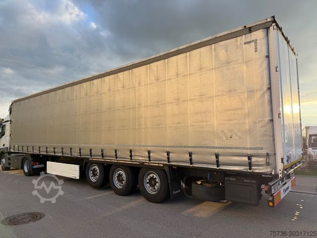Semi-reboque aberto com lona KRONE SD Pritsche+Schiebeplane+Edscha/Luft-Lift