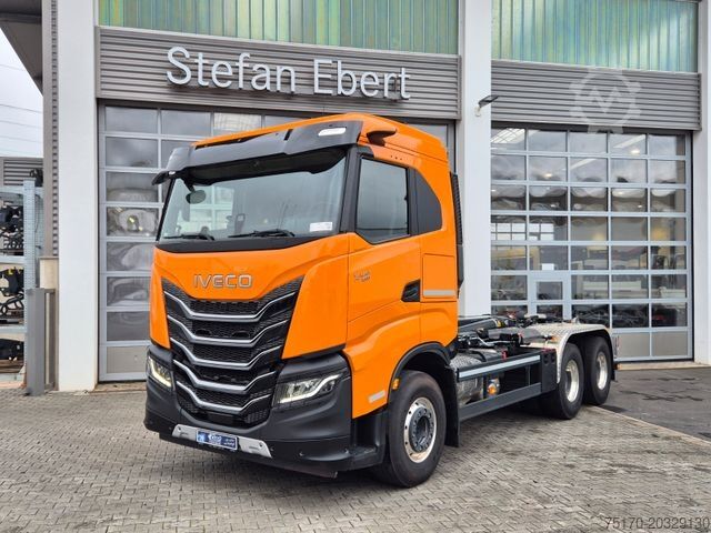 Rúllupalli vörubíll IVECO AS300X58Z/P HR ON+ 6x4 Meiller RS21.60 Funk AHK