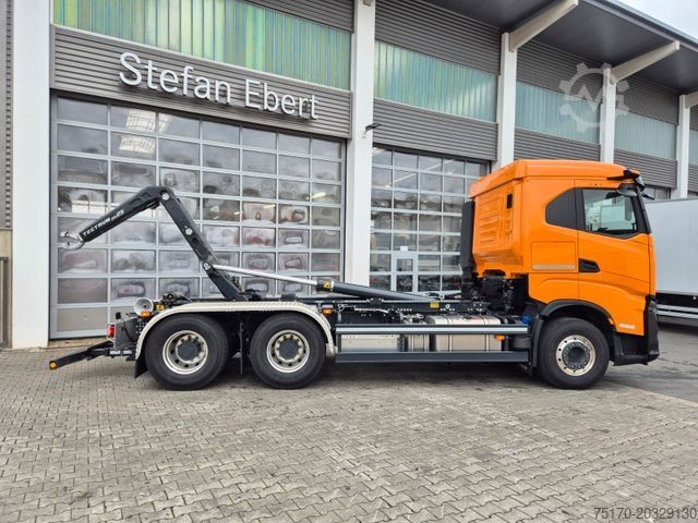 Rúllupalli vörubíll IVECO AS300X58Z/P HR ON+ 6x4 Meiller RS21.60 Funk AHK
