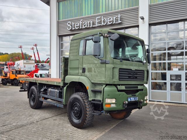 کامیون مسطح MAN TGA 18.360 4x4 BB Pritsche Single Bereifung