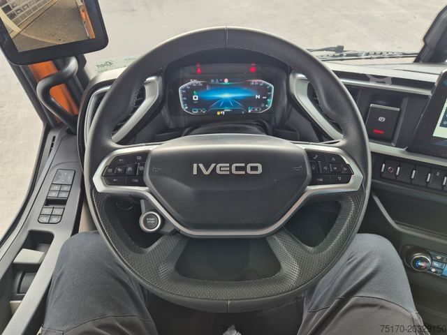 Vörubíll með veltiborni IVECO AS280X58Y/ PS ON Hiab FTR18 Funk AHK Bett Cam