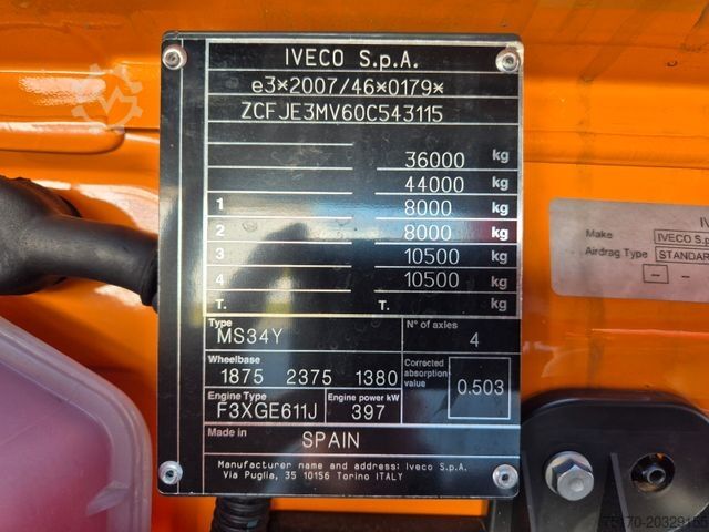Саміоскид IVECO AD360X54Z HR OFF 8x4 Intarder AHK