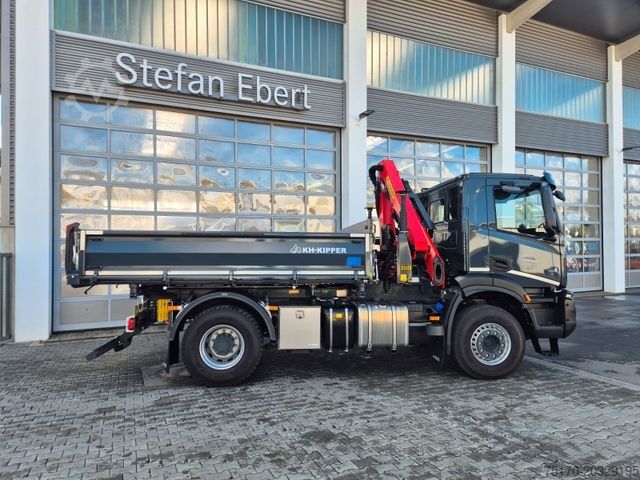 Тристранен самосвал IVECO AD200X46/P HR OFF Palfinger PK 12.501 Funk AHK
