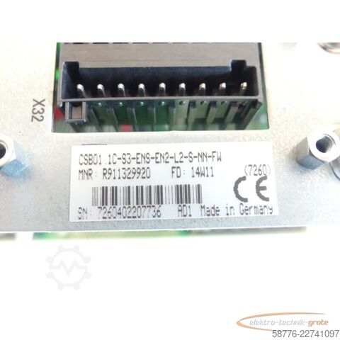 Komponenta Rexroth -EN2-L2-S-NN-FW Steuerkarte R911329920 SN 7260402207736