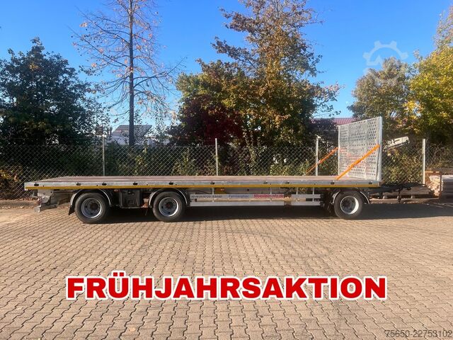 Odprta prikolica Möslein T 3 Plato 8,6 m  3 Achs Jumbo- Plato- Anhänger 8,60 m, Mega