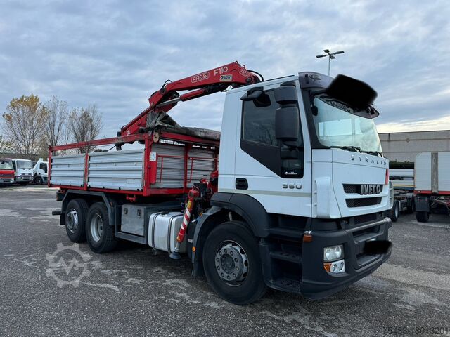 Tovornjak s samooskrbnim vozilom IVECO STRALIS 360 RIBALTABILE + GRU 6X2