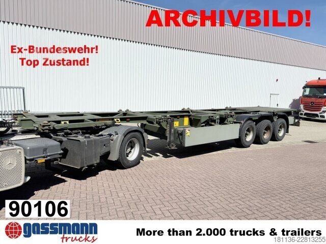 Semirremolque con caja intercambiable Doll U-74.0 3-Achs Containerchassis, 2x20/20/30/40ft,