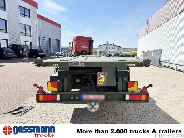 Semirremolque con caja intercambiable Doll U-74.0 3-Achs Containerchassis, 2x20/20/30/40ft,