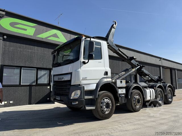 Camión portacontenedores de gancho DAF CF85.460 Abrollkipper MEILLER 8x4 40Ton