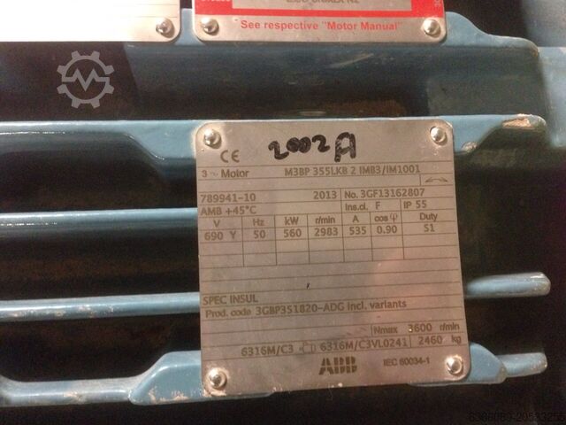 Montimi serial i 3 njësive të kompletit të fryrësit MVR Piller VAPOUR RADİAL FAN