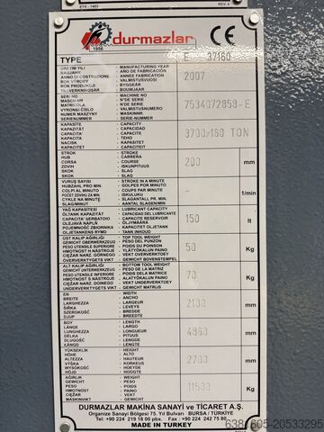 Kantpers DURMA E37160 Durma 