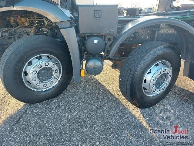 Vörubíll með tippgrind Mercedes-Benz Arocs 4142K Abroll Kipper HIAB XR26S51 / AP-Achsen