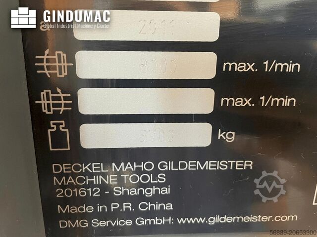 VERTIKALES BEARBEITUNGSZENTRUM DMG DMC 635 V eco