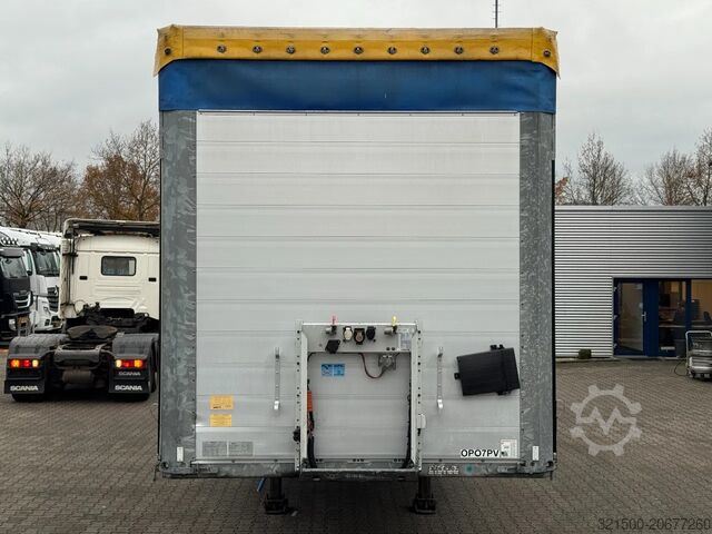 ผ้าใบกันน้ำแบบเลื่อน Schmitz Cargobull Schuifzeil met Borden / OV-Laadklep / Lift-as /...