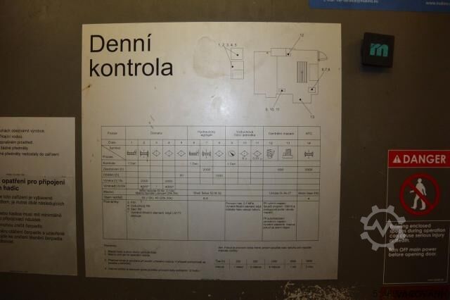 Pusat permesinan horizontal MAKINO F 5