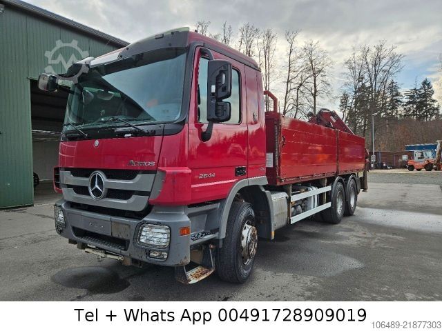 Camion cu platformă Mercedes-Benz 2644 6x4 BL Kran Funk Retarder