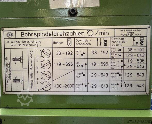 Rapid Radial Drilling Machine HKS 34 MG
