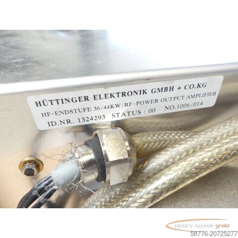Component  Hüttinger Elektronik 1324293 HF-Endstufe 36/44 kW mit 973412 Reflektometer