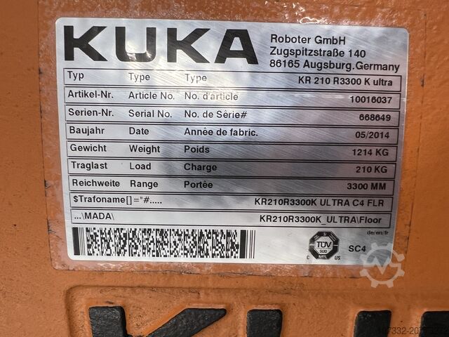 Industrial robot KUKA KR 210 R3300 K ultra