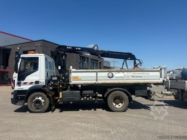 شاحنة قلابة ثلاثية الجوانب IVECO 140E250 Kipper mit HIAB Kran inklusive Anhänger