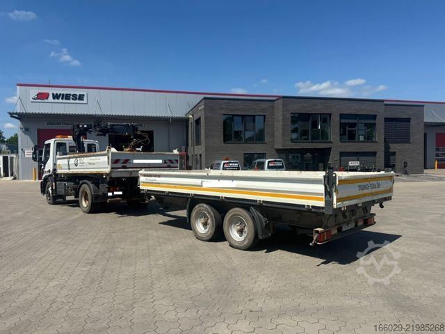 شاحنة قلابة ثلاثية الجوانب IVECO 140E250 Kipper mit HIAB Kran inklusive Anhänger