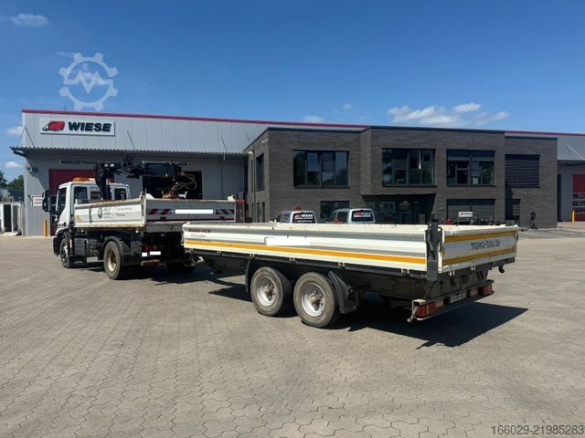 شاحنة قلابة IVECO 140E250 Kipper mit HIAB Kran inklusive Anhänger