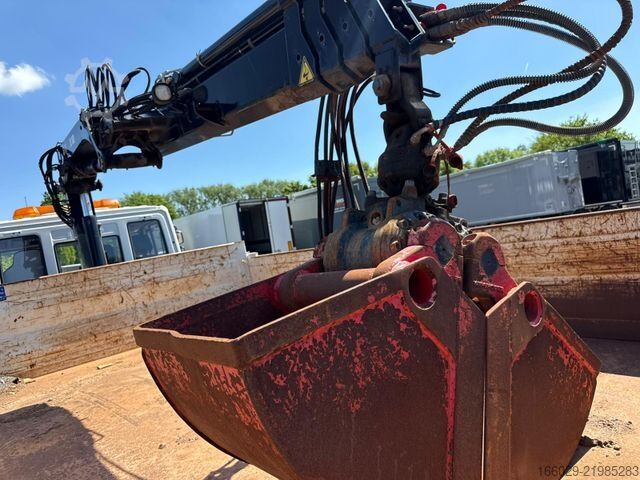 شاحنة قلابة IVECO 140E250 Kipper mit HIAB Kran inklusive Anhänger