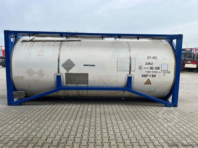 Tankcontainer Welfit Oddy 20FT ISO, 24.930L / 1-COMP  / T11 / valid 5Y/CS...
