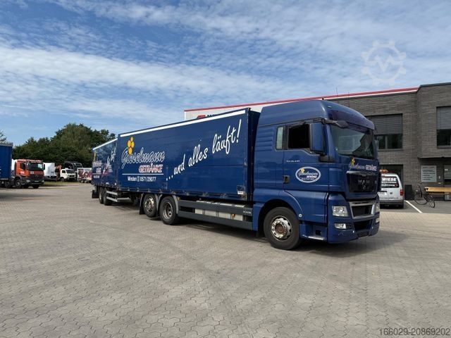 Xe tải thùng kín MAN TGA Schwenkwand-Getränkeaufbau incl. Anhänger