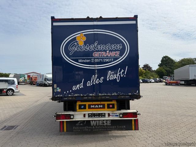 LKW mit Kofferaufbau MAN TGA  Schwenkwand-Getränkeaufbau incl. Anhänger