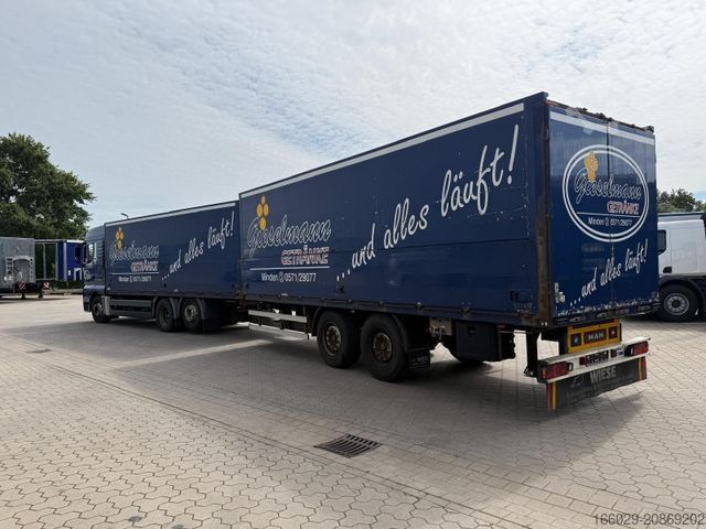 Xe tải thùng kín MAN TGA Schwenkwand-Getränkeaufbau incl. Anhänger