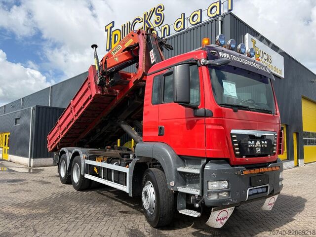 Hook arm system MAN TGA 26.400 + PALFINGER PK12.000 + TIPPER + CONT...