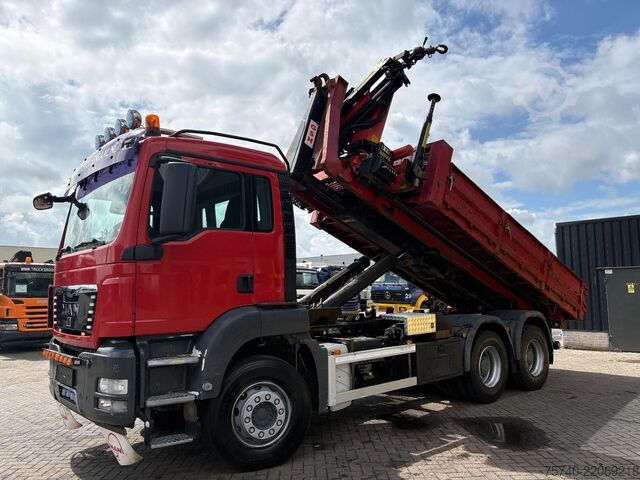 Hook arm system MAN TGA 26.400 + PALFINGER PK12.000 + TIPPER + CONT...