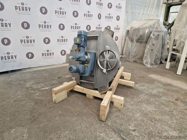 Чисто нова конусна миксер машина от неръждаема стомана PERRYmix модел HVP 600 с капацитет 600 литра PERRYMIX HVP 600