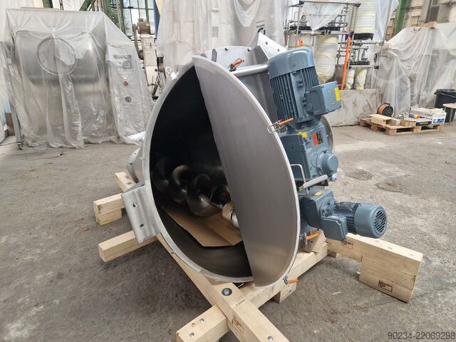 Чисто нова конусна миксер машина от неръждаема стомана PERRYmix модел HVP 600 с капацитет 600 литра PERRYMIX HVP 600