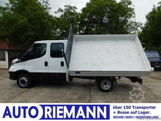 Tipvogn varebil Iveco Daily 50C18 DoKa Dreiseiten Kipper AHK KLIMA STHZ TEMPO