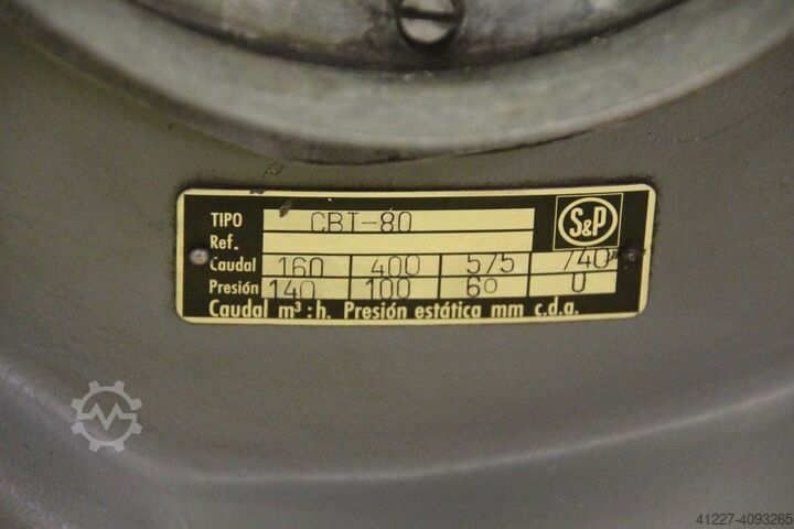 Dmuchawa ciśnieniowa 2,3 m³/min 0,45 kW S&P** CBT-80