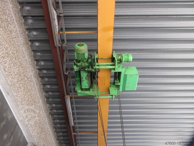 Cranhimmel grúa de puente + carril de traslación Stahl Hallenkran Brückenkran Kran 5,0t Seilzug EL-B50 5000Kg 5t - Spur 9550mm