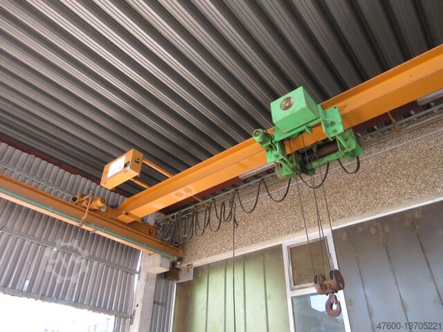 Cranhimmel grúa de puente + carril de traslación Stahl Hallenkran Brückenkran Kran 5,0t Seilzug EL-B50 5000Kg 5t - Spur 9550mm