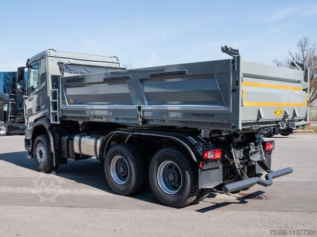 Трехсторонний самосвал DAF FAT XFC 530 Meiller Trigenius D316