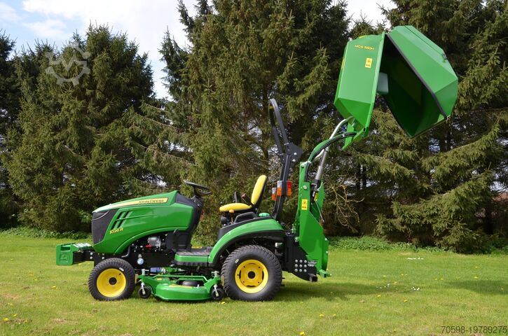 2008 John Deere MCS 580 H, volquete alto, caja recolectora + aspiración John Deere MCS 580 H, Hoogkieper, Opvangbak + afzuiging