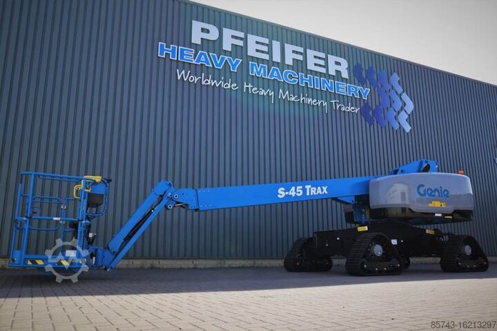 Telescopic boom lift Genie S45XC Trax Valid inspection, *Guarantee! Diesel, 4