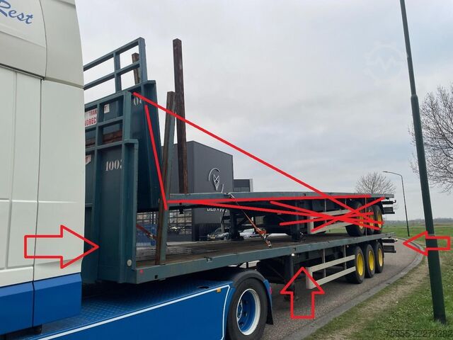 Plattformanhänger Haan OPL45 Heavy Duty (45Ton) / Rungen-Potholes / NL...